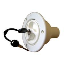 PLS Water Inlet & Locking Filler Cap 2 Keys - White - ES2200