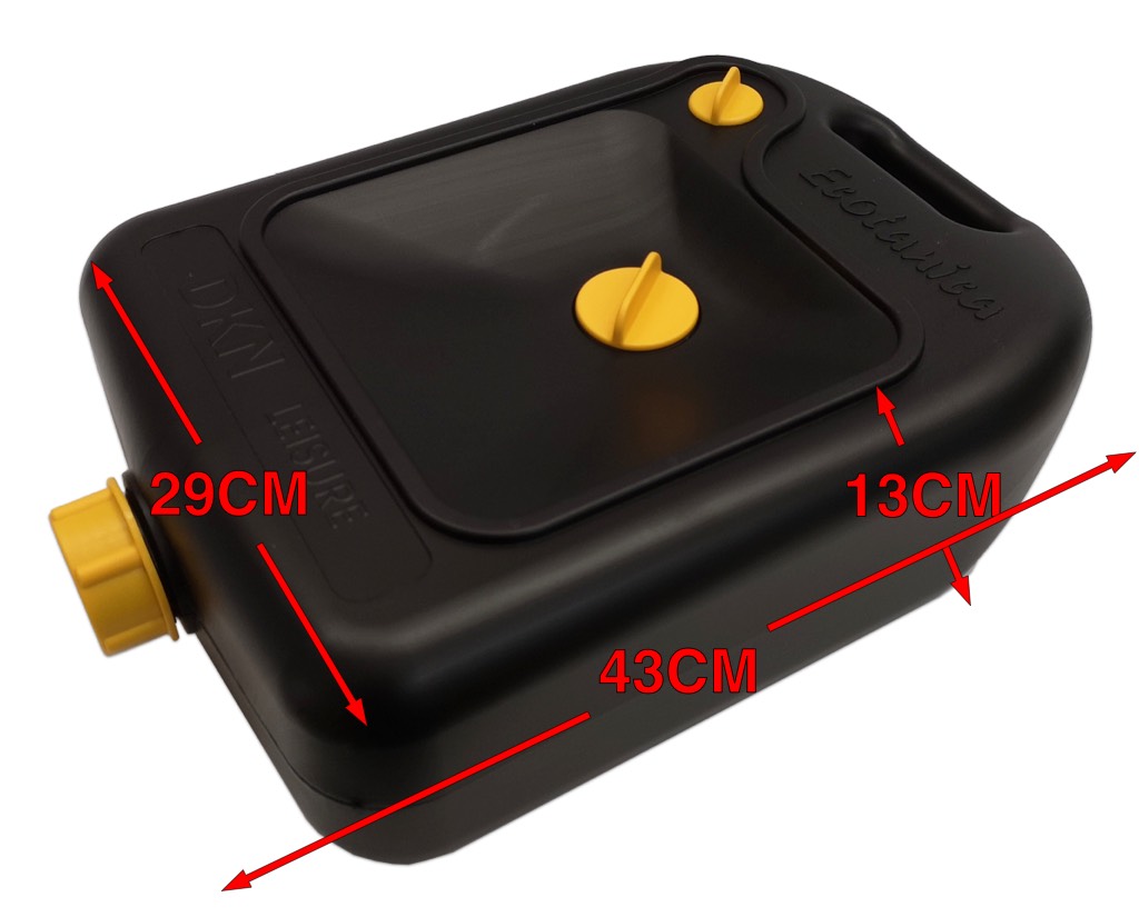 DKN LEISURE Premium 6L Black Waste Engine Oil Container