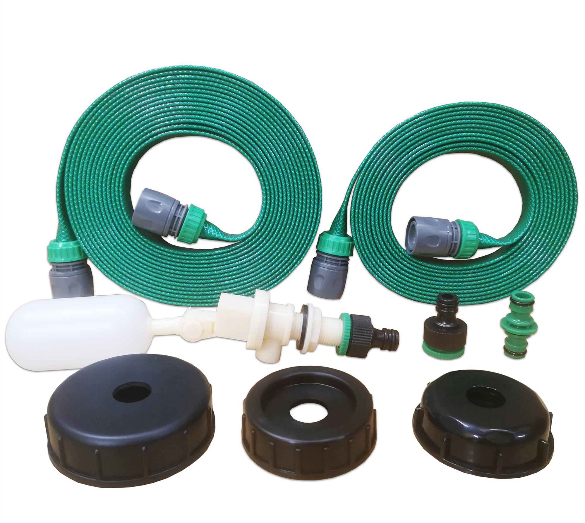 Caravan Mains Water Adapter Kit with 12.5m Flat Hose with Universal fittings DKN Online